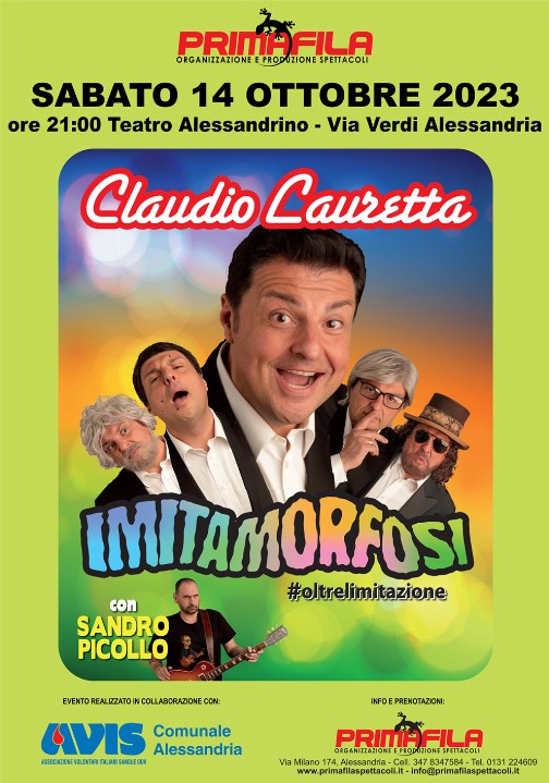 Imitamorfosi Claudio Lauretta Alessandria 14 Ottobre 2023