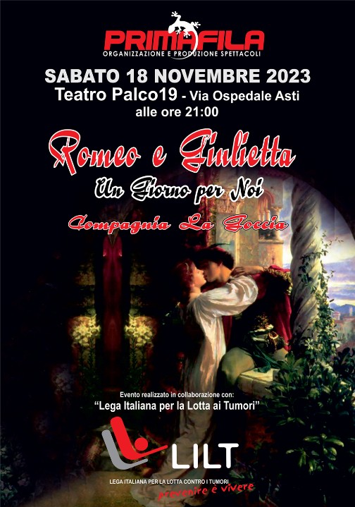 Romeo e Giulietta Asti Palco19 18 Novembre 2023