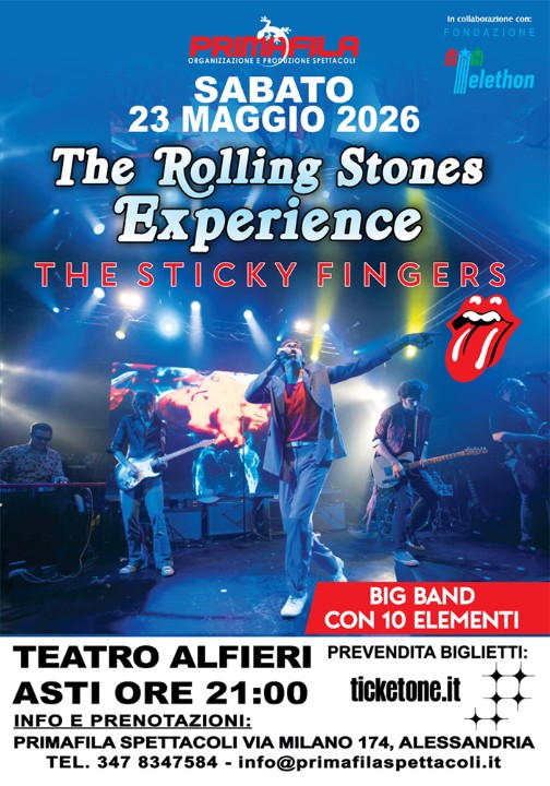 The Rolling Stones Experience Asti 23 Maggio 2026